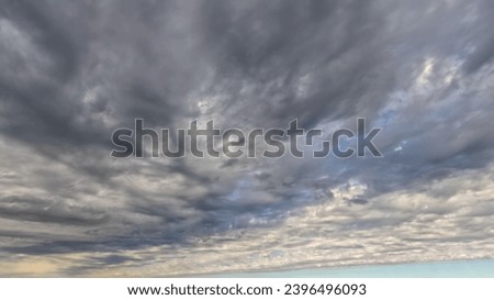 cute clouds nebulosity cloudscape background - photo of nature