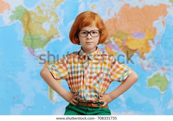 Cute Confident Little Boy Future Traveler Stock Photo Edit Now