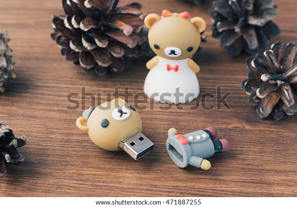 Cute Couple Bear Usb Flash Drive Stock Photo Edit Now 471887255