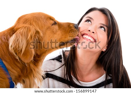 Similar – Image, Stock Photo Dog with tongue out.