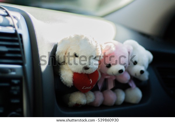 cute doll in the\
car