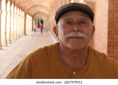 Cute ethnic senior man portrait