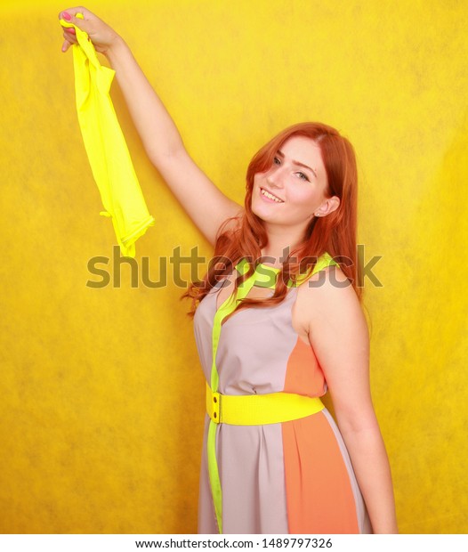 satin yellow gloves