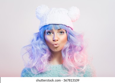 Purple Hair Stock Photos Images Photography Shutterstock