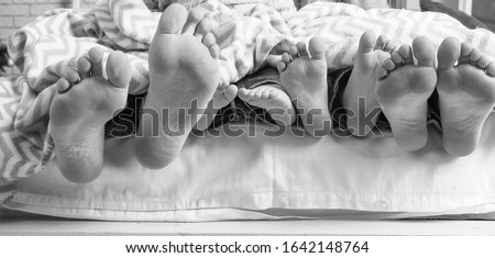 a cute feet happy family