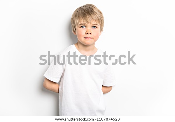 Cute Five Year Old Boy Studio Stock Photo 1107874523 | Shutterstock