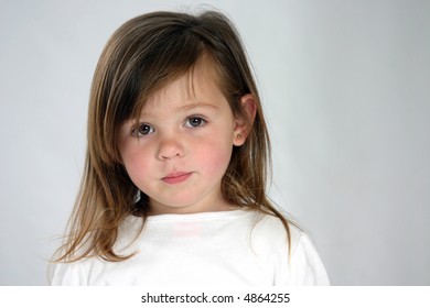 Cute Girl Brown Hair Ii Stock Photo 4864255 