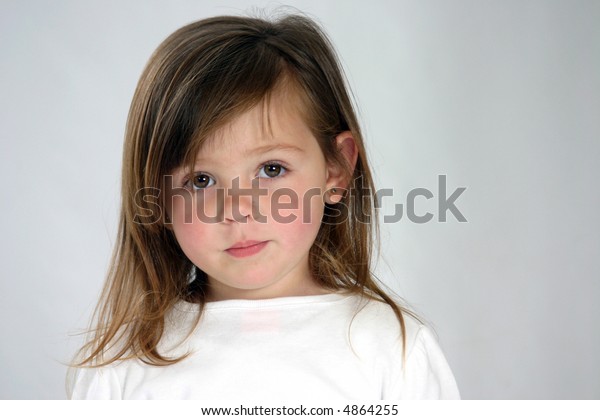 Cute Girl Brown Hair Ii Stock Photo 4864255 | Shutterstock