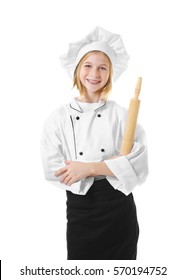 4,314 Little girl chef isolated on white Stock Photos, Images ...