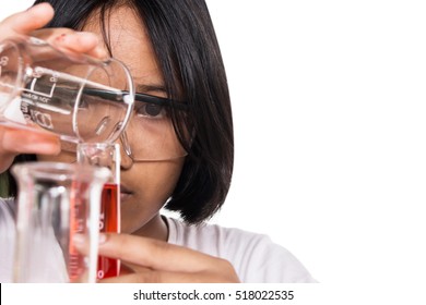 Cute Girl Doing Science Experiment, Science Education