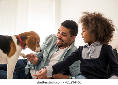 Cute girl feeding her pet. - Powered by Shutterstock