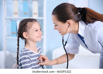 Cute Girl Visiting Doctor Stock Photo 461091322 | Shutterstock