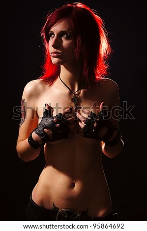 Goth girl naked tits for Goth girl naked tits something