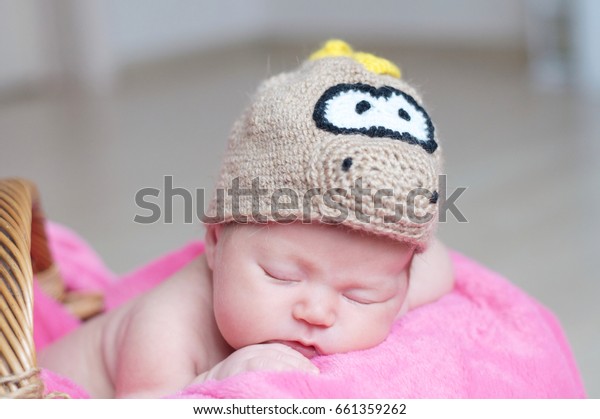 Cute Happy Newborn Baby Dragon Knitted Stock Photo Edit Now