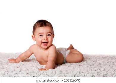 Cute Happy Smiling Baby Laying On Stock Photo Edit Now