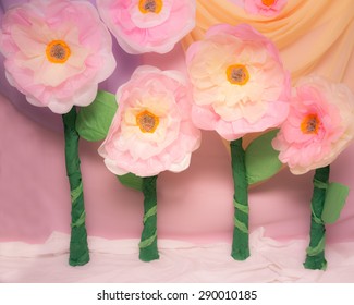 Cute Huge Tissue Paper Flowers For Props