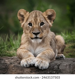 Cute image of baby lion - Powered by Shutterstock