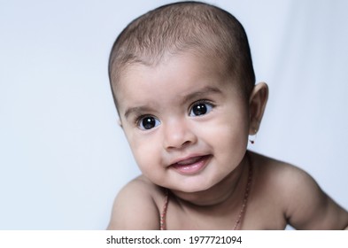 Cute Indian Baby Girl Isolated On Stock Photo 1977721094 | Shutterstock