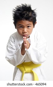 Cute Karate Kid Bowing