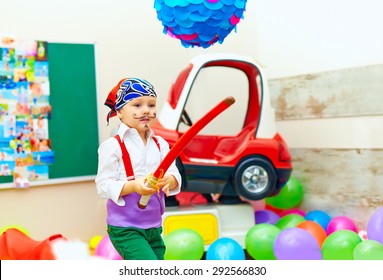 cute kid, boy dressed like pirate on playground - Powered by Shutterstock