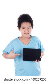 Cute kid with Tablet