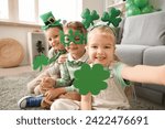 Cute kids celebrating St. Patrick
