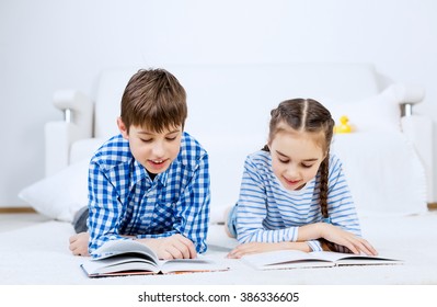 Cute Kids Reading Books