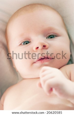 Cute laughing  newbornbaby
