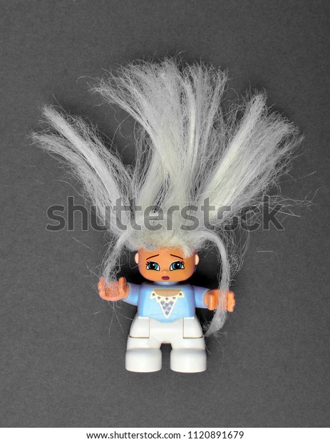 Cute Lego Toy Girl Dry Damaged Stock Photo Edit Now 1120891679