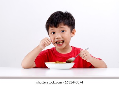 Cute Little Asian Boy Red Shirt Stock Photo 1485528524 | Shutterstock