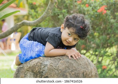 Cute little baby playing - Indian origin 