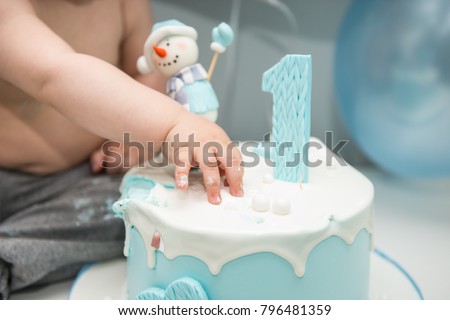 Cute Little Boy Eating His First Stock Photo Edit Now 796481359