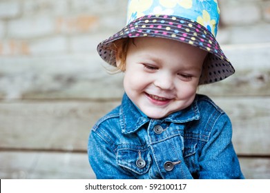 Cute Little Boy In Panama. The Kid Is Shy.