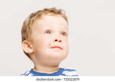 Cute Little Boy Smiles Eyes Wide Stock Photo 733321879 | Shutterstock