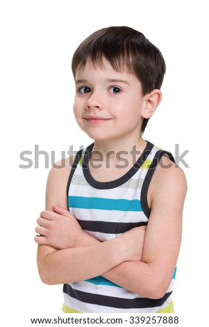 Similar – Image, Stock Photo oung teen wearing a yellow basketball sleeveless smiling