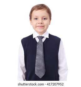 Cute Little Boy Wearing White Shirt Stock Photo 417207952 | Shutterstock