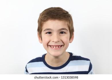 Cute Little Boy Wide Smiling Looking Stock Photo 1313038598 | Shutterstock