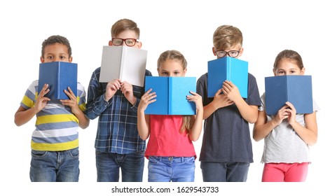 3,130 Group Of Kids Reading White Background Images, Stock Photos ...