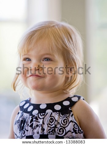 Similar – Image, Stock Photo grin tooth gap girl cute