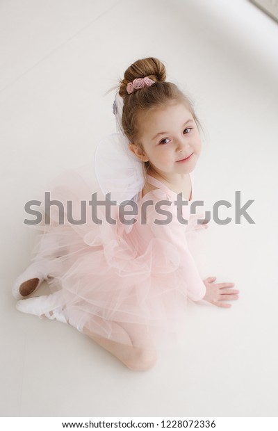 Cute Little Girl Ballerina Child Girl Stock Photo Edit Now 1228072336