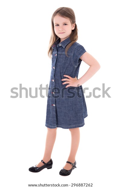 little girl denim overall dress