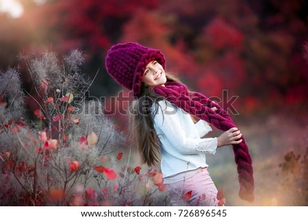 Similar – Image, Stock Photo meadow + spring Happy