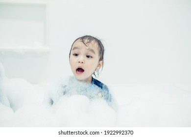 Cute Little Girl Taking Bath Playing Stock Photo 1922992370 | Shutterstock