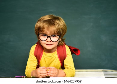 Cute Little Preschool Kid Boy Classroom Stock Photo 1464237959 ...