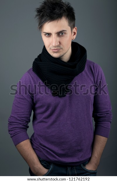 Cute Man Beautiful Eyes Stock Photo Edit Now 121762192