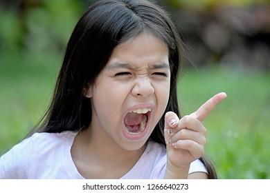 Cute Minority Tween And Anger