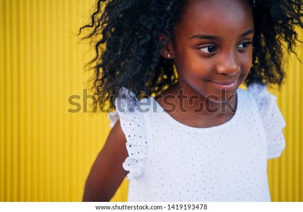 Cute Mixed Race Girl Having Fun Stock Photo Edit Now