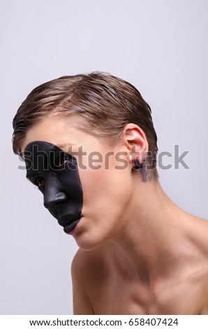 Similar – Image, Stock Photo kiss-revival Human being