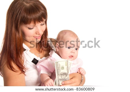 Cute Mom Her Baby Posing On Stock Photo Edit Now 83600809