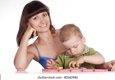 Cute Mom Her Son Playing Table ?? ?? 92302774 Shutterstock